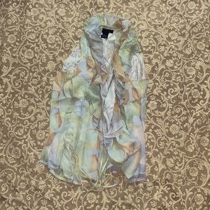 Y2K early 2000s The Limited tie up blouse